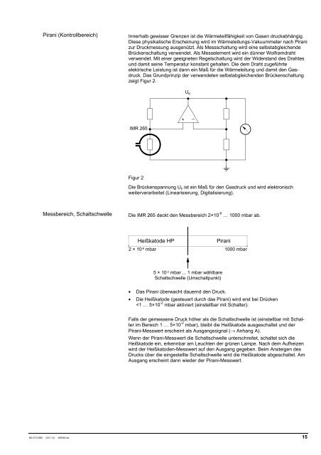 IMR 265 Betriebsanleitung