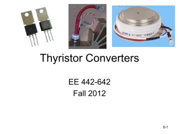 Thyristor Rectifier Circuits