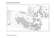 Wrexham Maelor Hospital Plan