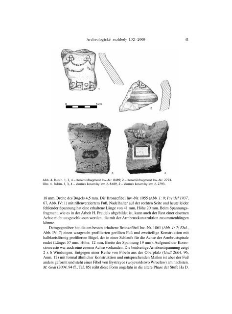 Archeologické rozhledy 2009 - Archeologický ústav AV ČR