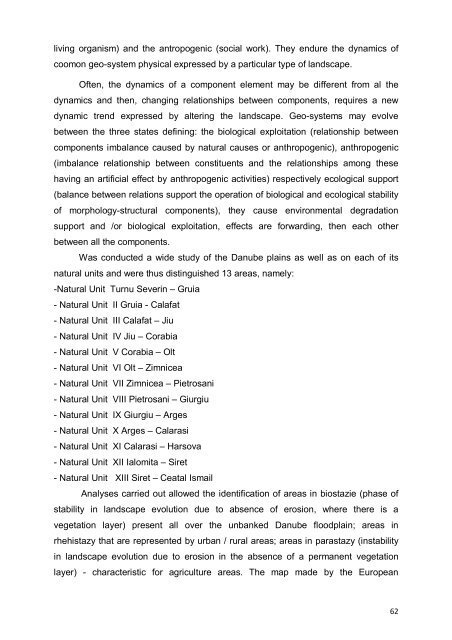 Danube Rivers Morphology and Revitalization - DANUBEPARKS