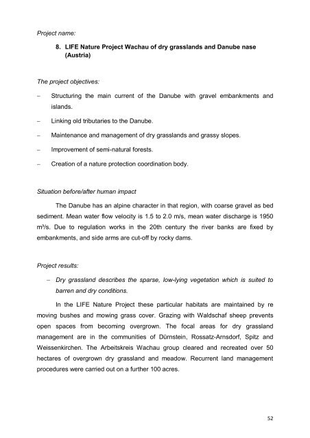 Danube Rivers Morphology and Revitalization - DANUBEPARKS