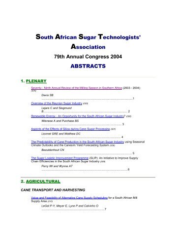 Abstract Booklet 2004 - sasta