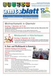 AMTSBLATT Nr. 49 vom 05.12.2013 - Ramstein-Miesenbach