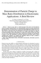 Determination of Particle Charge to Mass Ratio Distribution in ...