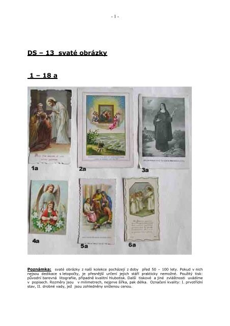 DS - 13 Svaté obrázky