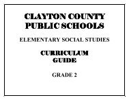 Curriculum Guide - Clayton County Public Schools