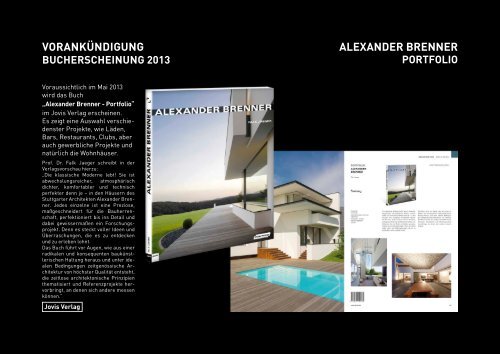 NEWS I 2013 - Alexander Brenner Architekten