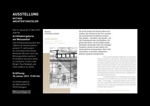 NEWS I 2013 - Alexander Brenner Architekten