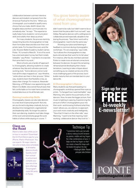 Your Training - Central Pennsylvania Youth Ballet