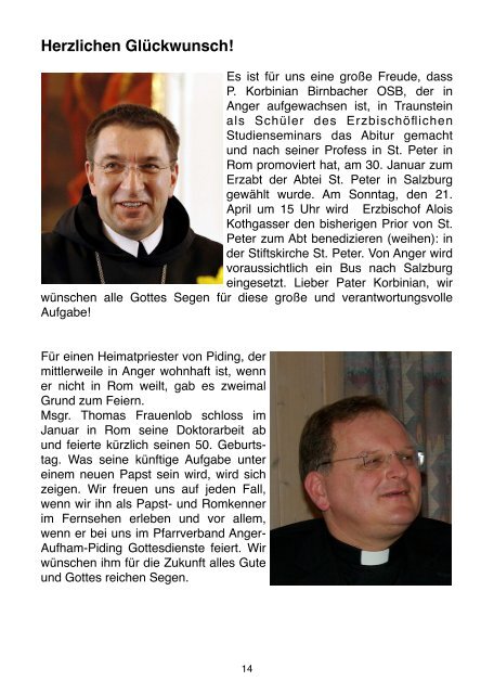 Pfarrbrief Ostern 2013 Master - Pfarrverband Anger-Aufham-Piding