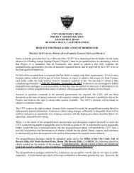 Prequalification Notice - City Of Beverly Hills