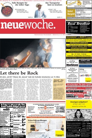 Let there be Rock - Heidenheimer Zeitung