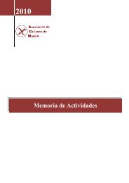 Memoria de actividades 2010 - AsociaciÃ³n de Celiacos de Madrid