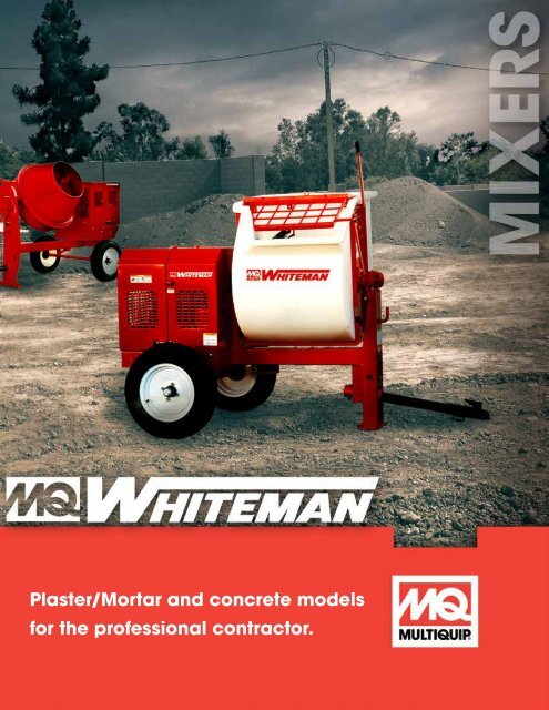 Whiteman Towable Mixer Brochure - Multiquip Inc.
