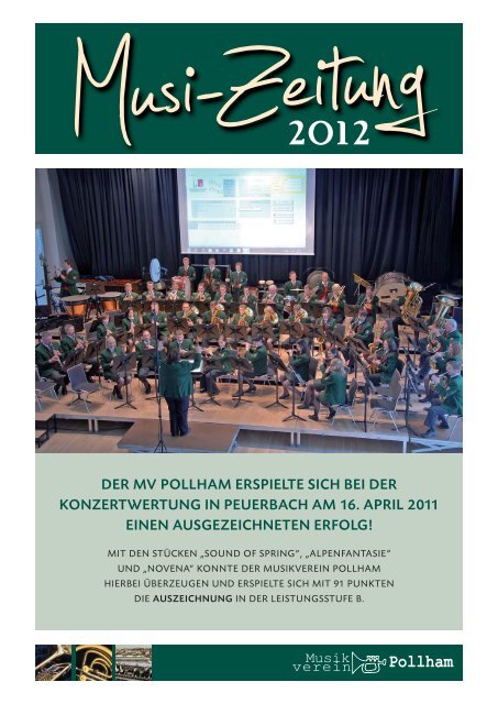 Musizeitung 2012.qxd:Layout 1 - Musikverein Pollham