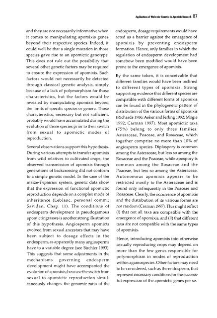 Chapter 5 Genetic Analysis of Apomixis - cimmyt