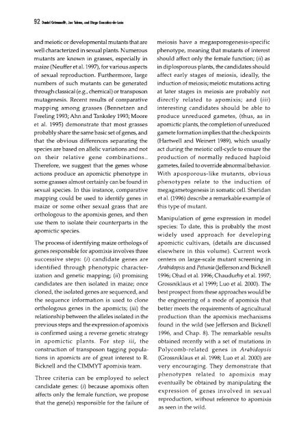 Chapter 5 Genetic Analysis of Apomixis - cimmyt