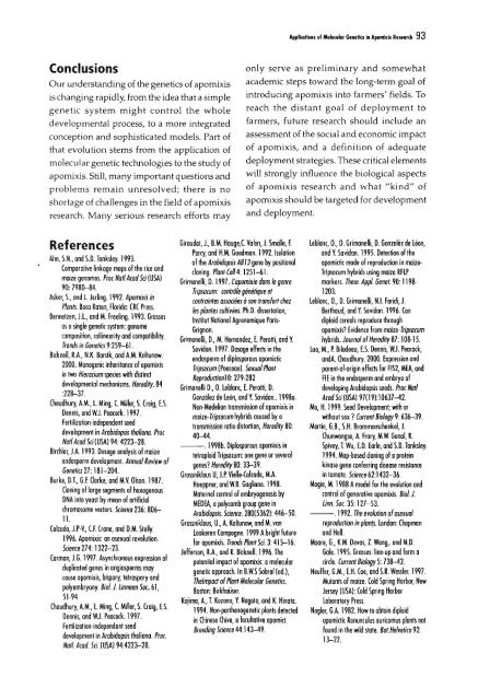 Chapter 5 Genetic Analysis of Apomixis - cimmyt