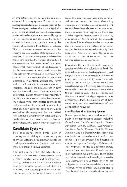 Chapter 5 Genetic Analysis of Apomixis - cimmyt