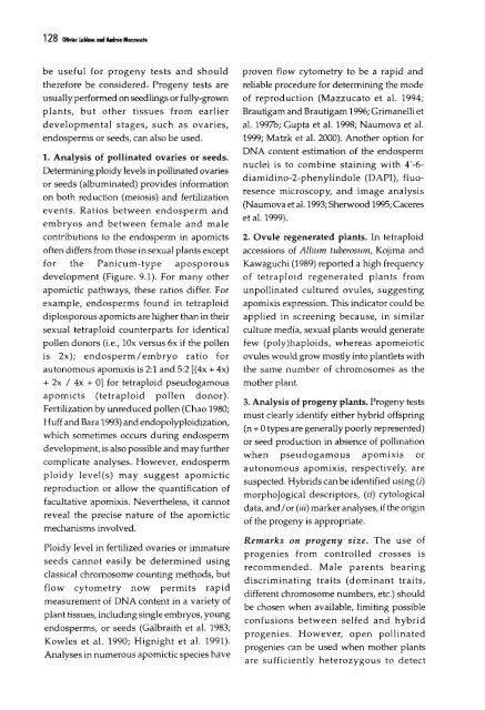 Chapter 5 Genetic Analysis of Apomixis - cimmyt