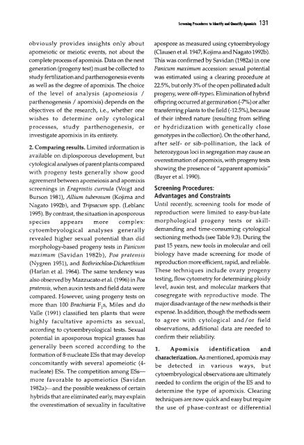 Chapter 5 Genetic Analysis of Apomixis - cimmyt