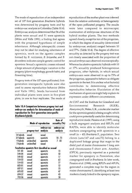 Chapter 5 Genetic Analysis of Apomixis - cimmyt