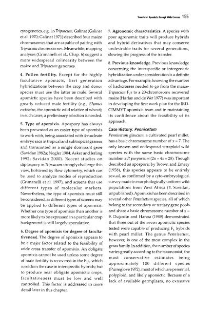 Chapter 5 Genetic Analysis of Apomixis - cimmyt