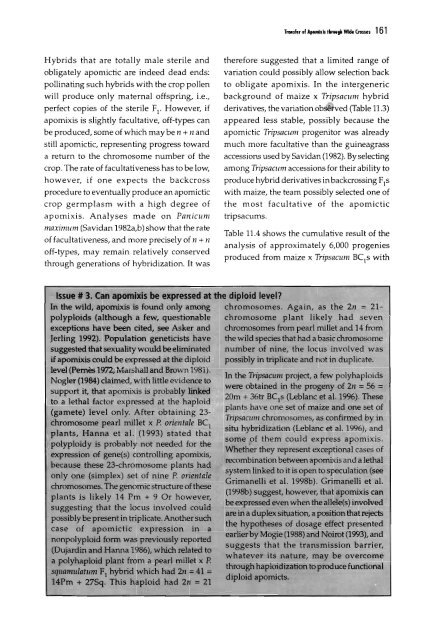 Chapter 5 Genetic Analysis of Apomixis - cimmyt