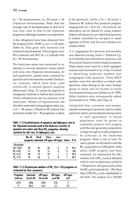Chapter 5 Genetic Analysis of Apomixis - cimmyt