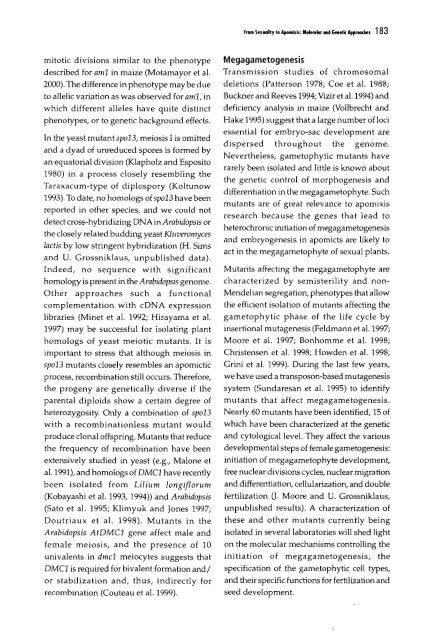 Chapter 5 Genetic Analysis of Apomixis - cimmyt