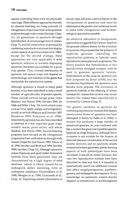 Chapter 5 Genetic Analysis of Apomixis - cimmyt