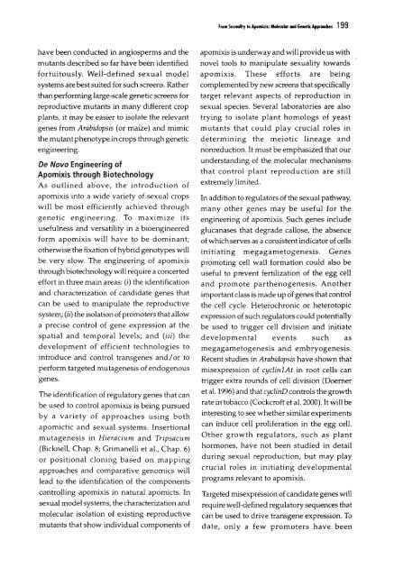 Chapter 5 Genetic Analysis of Apomixis - cimmyt