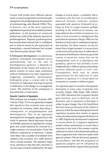 Chapter 5 Genetic Analysis of Apomixis - cimmyt