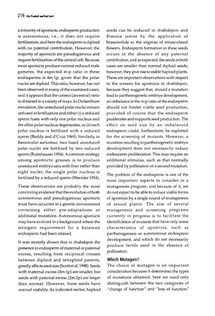 Chapter 5 Genetic Analysis of Apomixis - cimmyt