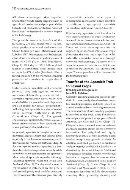 Chapter 5 Genetic Analysis of Apomixis - cimmyt