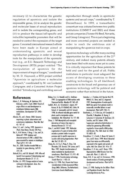 Chapter 5 Genetic Analysis of Apomixis - cimmyt