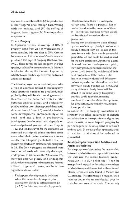 Chapter 5 Genetic Analysis of Apomixis - cimmyt