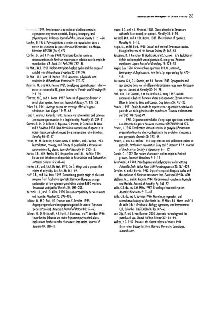 Chapter 5 Genetic Analysis of Apomixis - cimmyt