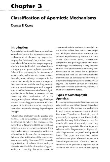 Chapter 5 Genetic Analysis of Apomixis - cimmyt