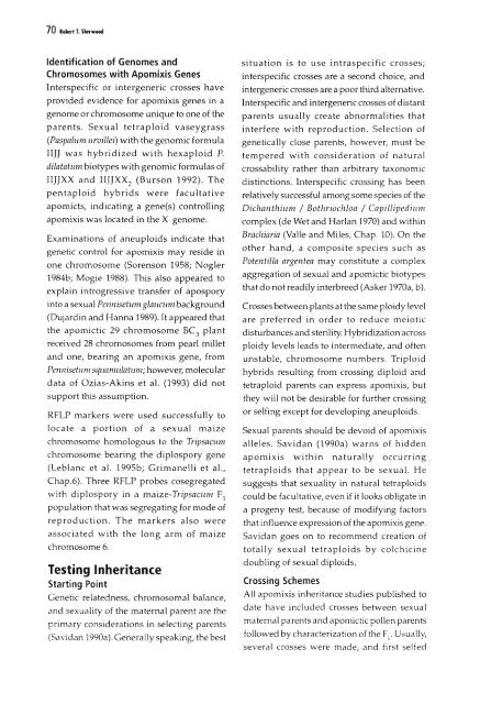 Chapter 5 Genetic Analysis of Apomixis - cimmyt