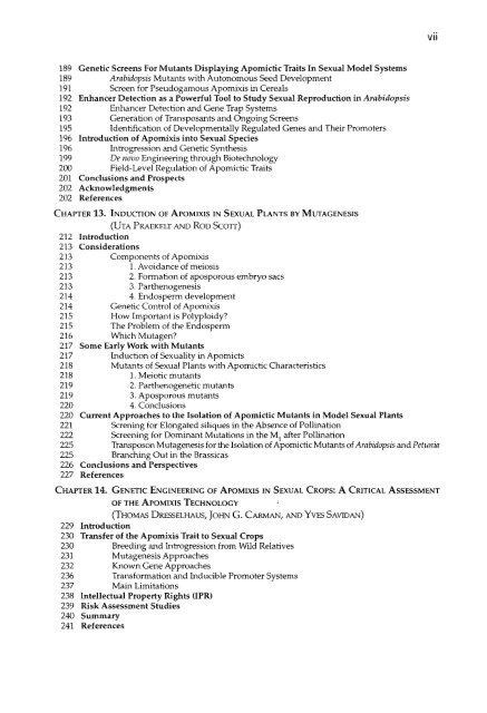 Chapter 5 Genetic Analysis of Apomixis - cimmyt