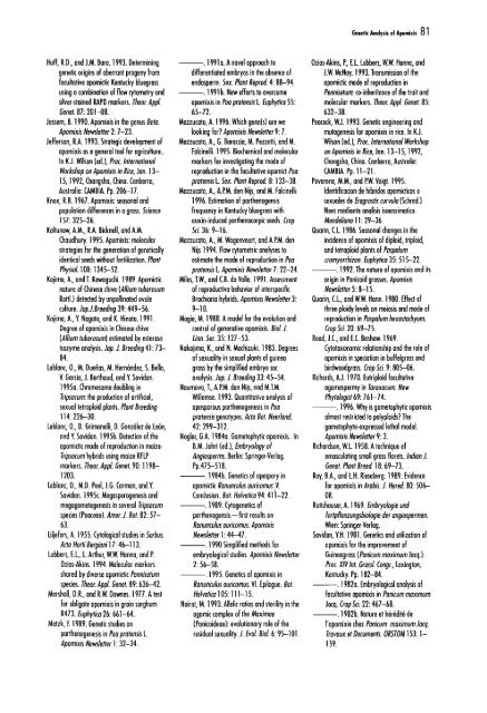 Chapter 5 Genetic Analysis of Apomixis - cimmyt