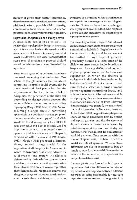 Chapter 5 Genetic Analysis of Apomixis - cimmyt