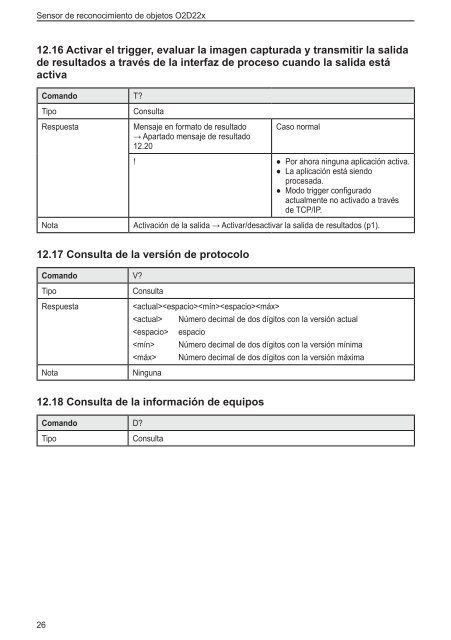 "Sensor de reconocimiento de objetos" O2D22x - IFM Electronic