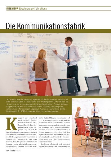 Interieur: Die Kommunikationsfabrik - FACTS Verlag GmbH