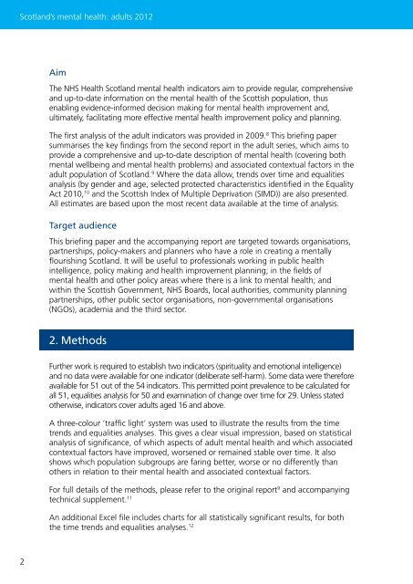 Briefing paper - Scottish Public Health Observatory