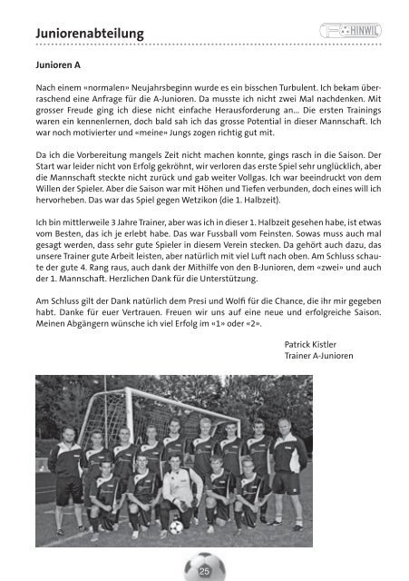 klicken - FC Hinwil