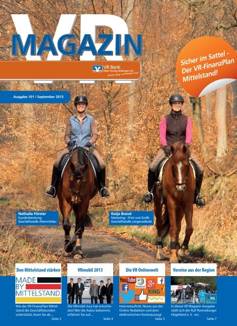 Ausgabe September 2013 - VR Bank Main-Kinzig-Büdingen eG