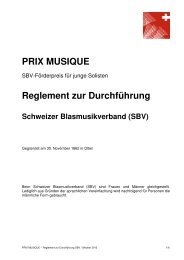 PRIX MUSIQUE - Schweizer Blasmusikverband